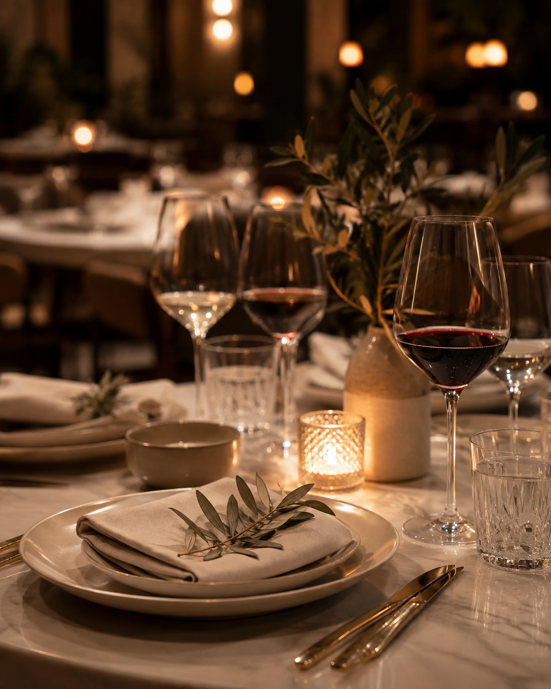 Italian table setting